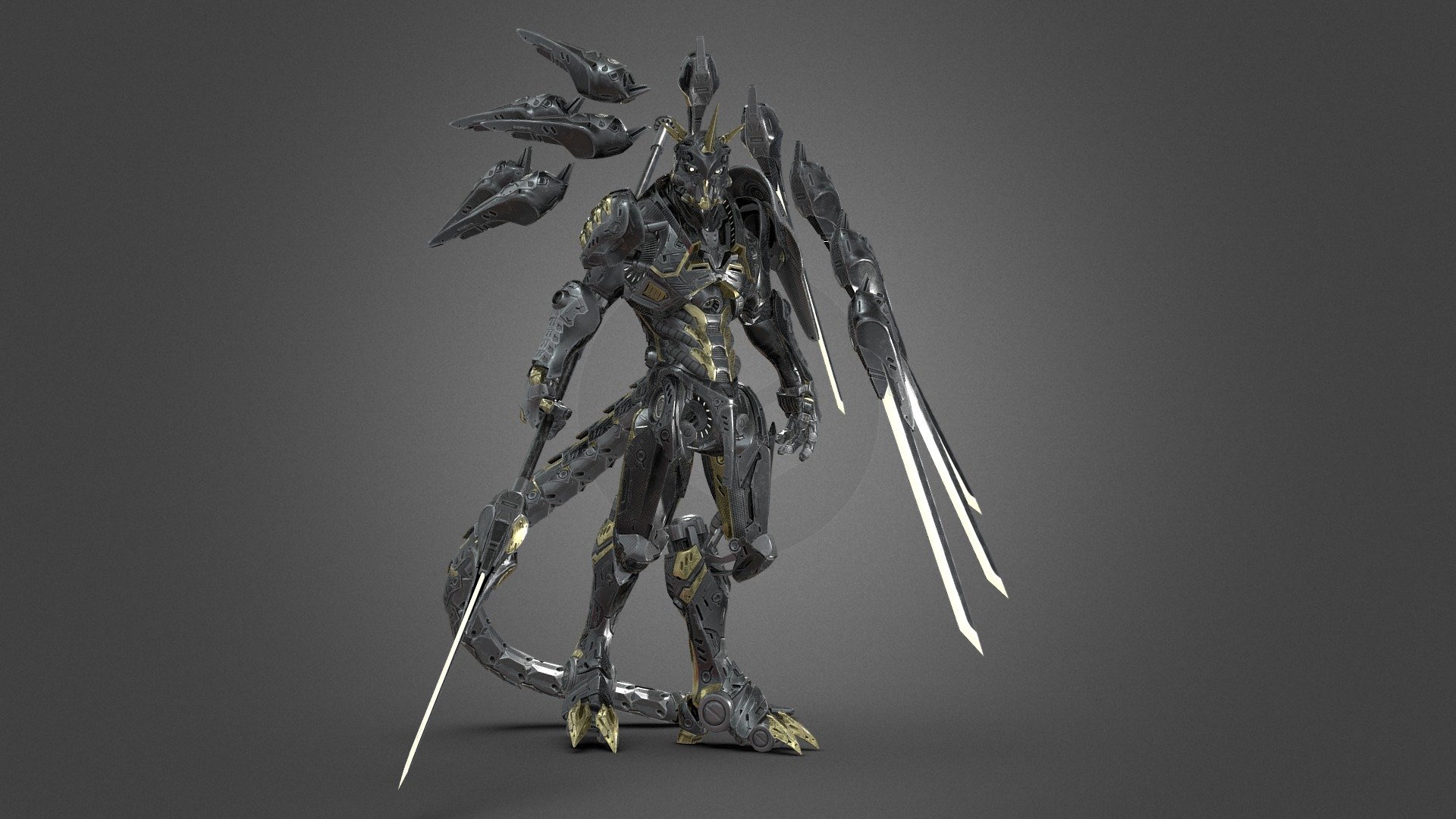 This work is an original art licensed under CC BY-NC 4.0

Original concept ALL RIGHTS RESERVED

Hi everyone! Here my latest work: Skywrath (provisional name), a robot I designed. . Entirely sculpted in Zbrush, retopologized and rigged in Maya, textured with Substance 3D Painter with some modifies in Photoshop.

Hope you like it! - Skywrath - 3D model by Filippo Ferrarini (@FilippoFerrarini) 3d model