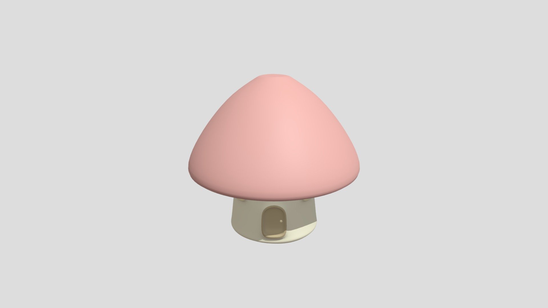 Mushroom House - 3D model by Qingyu Cao (@qingyucao) 3d model