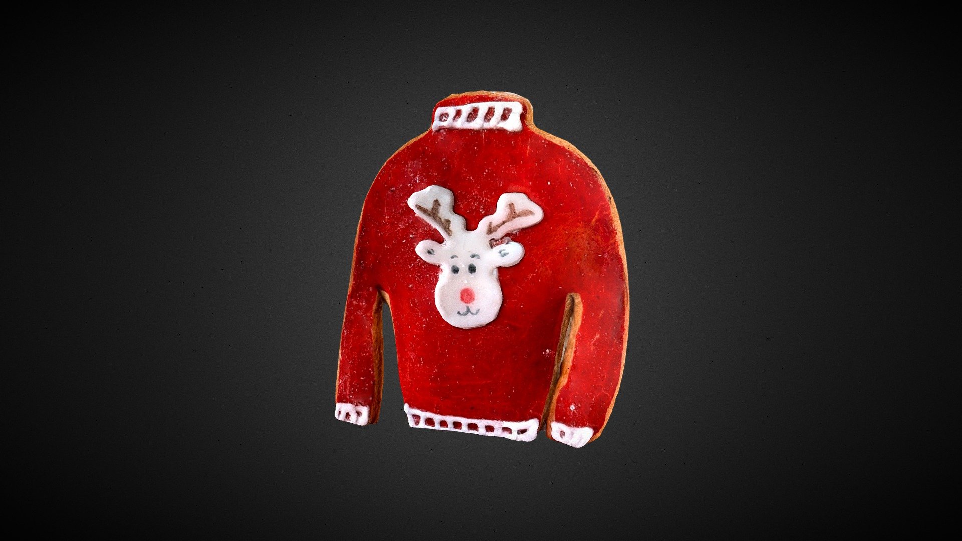 Gingerbread Christmas Shirt scanned with polycam and cleaned in blender 3d model