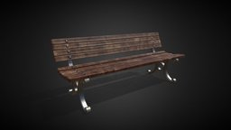 Street Bench bench, prop, vintage, substancepainter, substance, street