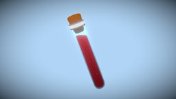 Small Red Potion (Low poly)
