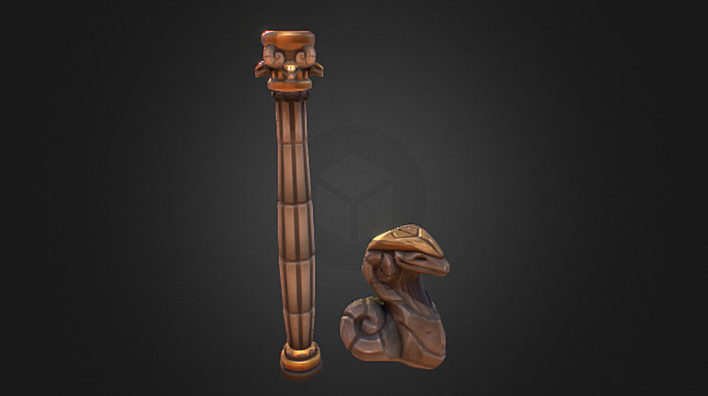 Thise are the Support pillar and a Snake Statue assets i made for Forced: Eternal arenas

There both made early 2014 during my internship at BetaDwarf - Forced: Eternal Arenas -Garden World Assets - 3D model by Mona Skoog (@mona.skoog) 3d model