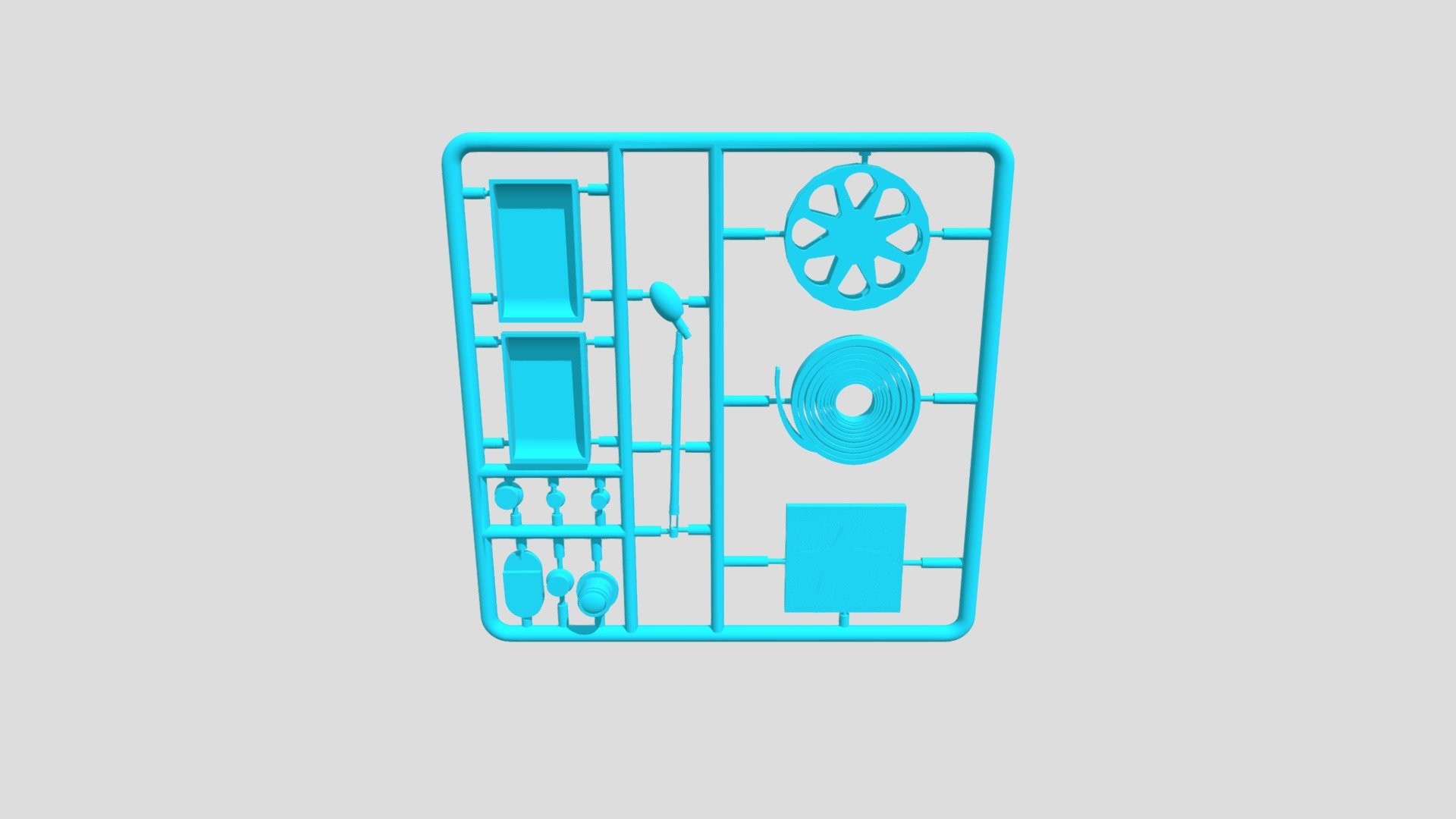 A plastic model sprue kit for a career in Film Directing.

Mini Aspects of a typical Studio, or things in relation to film creator.s - Film Director S.P.R.UE. Plastic Set - Download Free 3D model by jcampbell2024 3d model