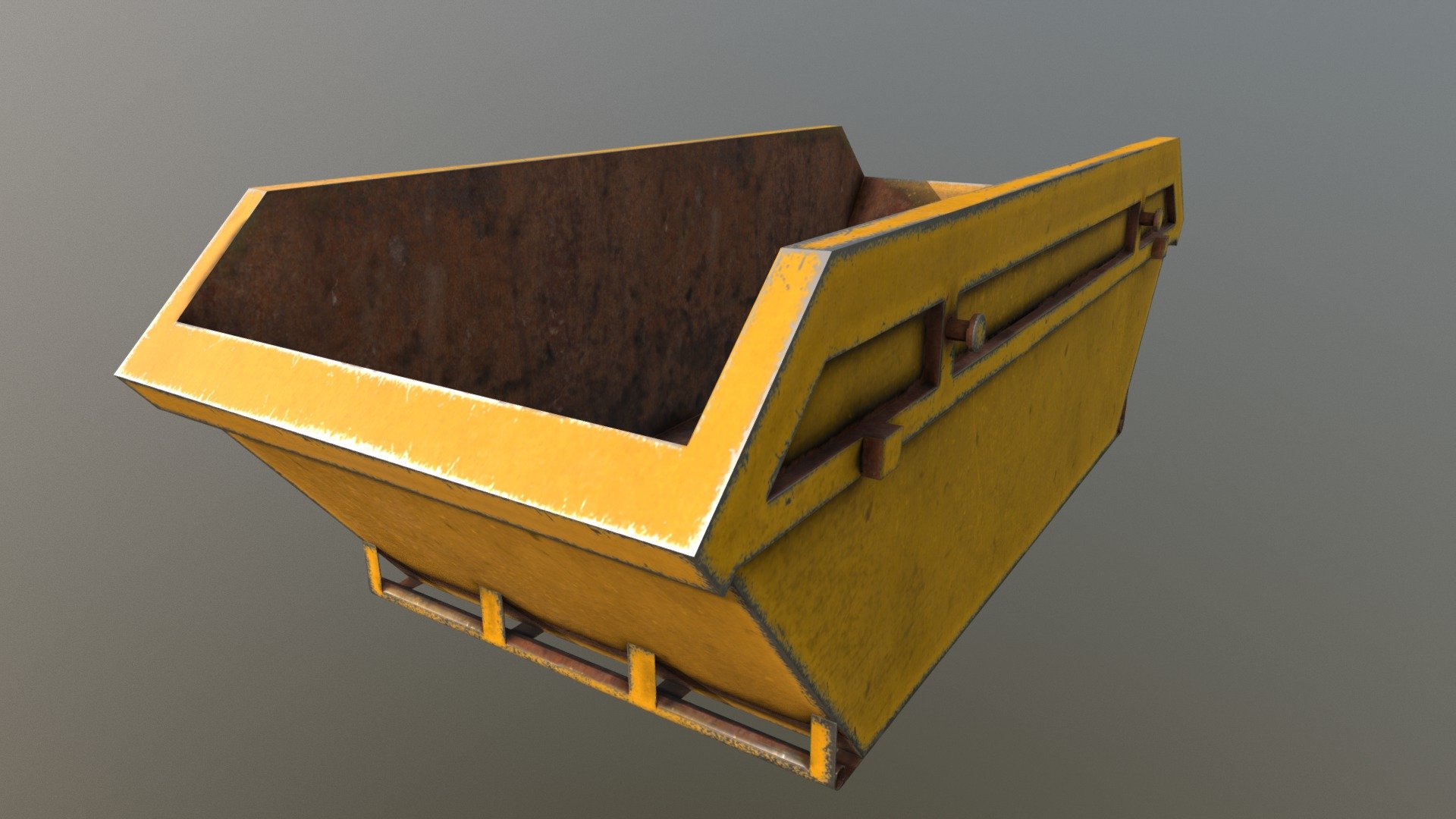 A rubbish skip or dumpster for wast disposal avalable on CGTrader - Skip - 3D model by keith_jones 3d model