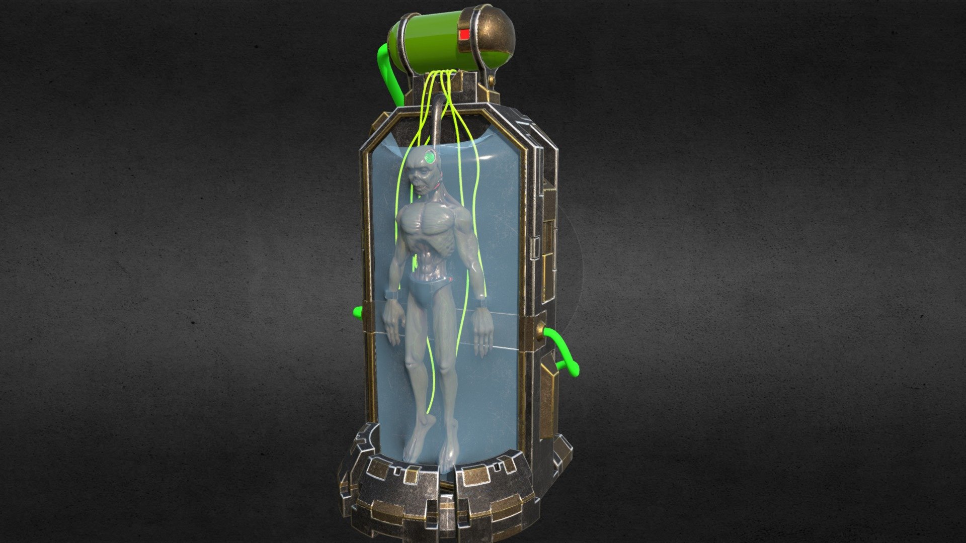 Scifi Zombie Incubator Asset for games.
Includes UnityPackage for easy install (also with higher resolution textures).

Zombie: https://skfb.ly/6TouI - Scifi Zombie Incubator - Buy Royalty Free 3D model by Sampo (@pellemasi) 3d model