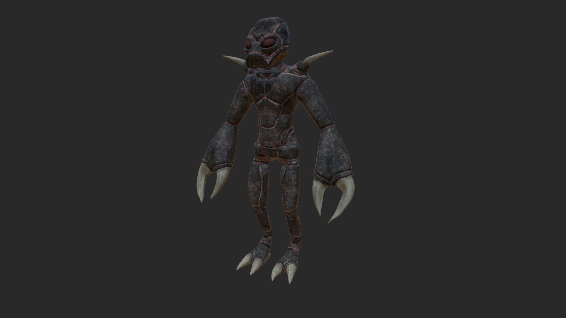 Here's an insectod alien based on old time chryssalid from &lsquo;94 XCom 3d model