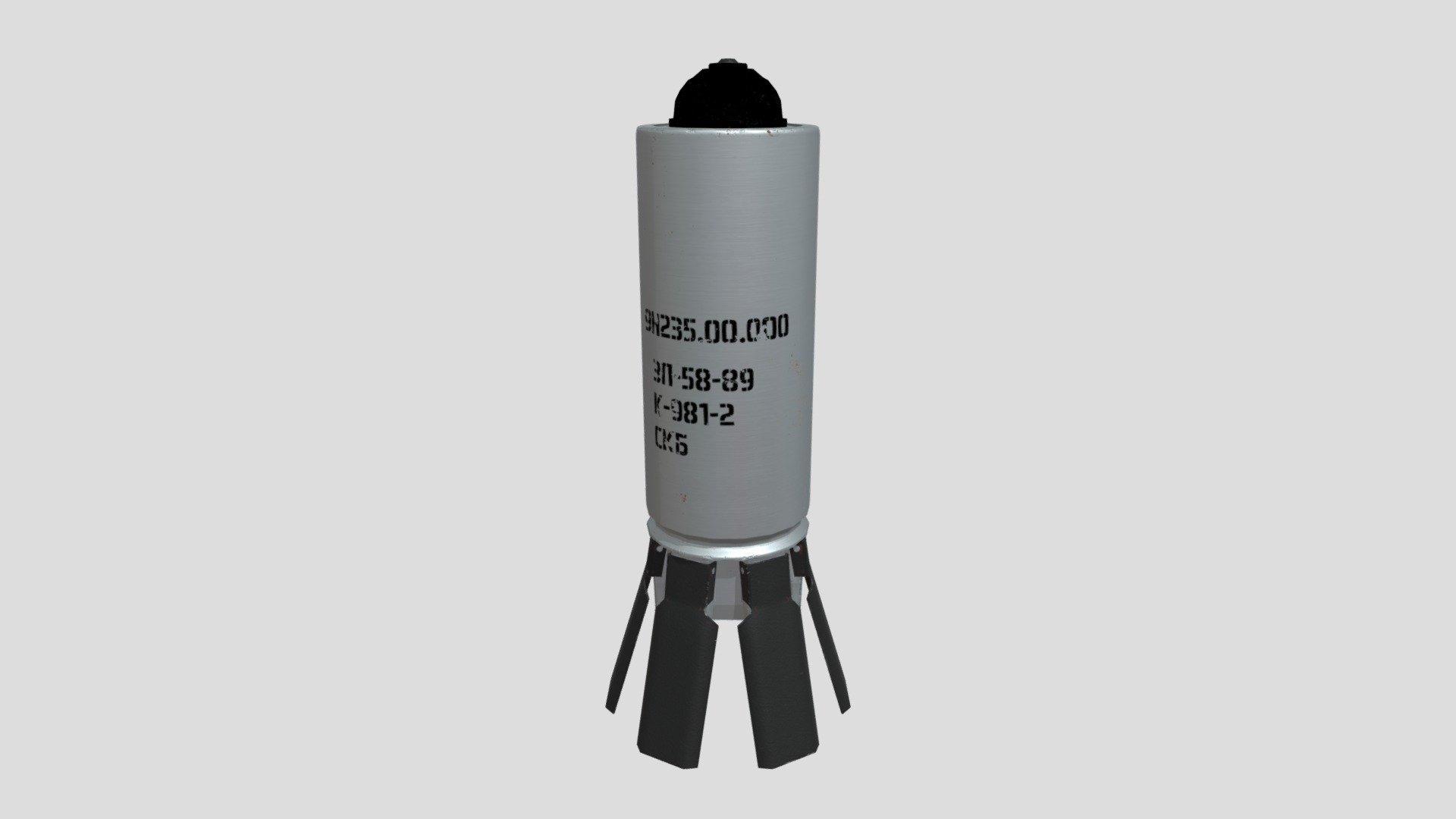 9N235_Submunition - 3D model by ICRCVR 3d model