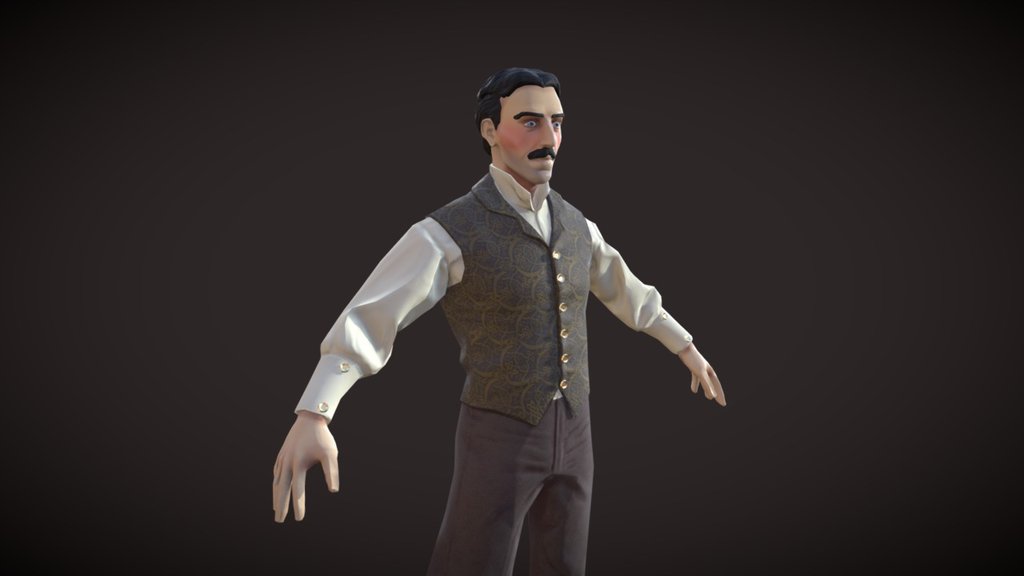 This is my WiP for Mad Sciencce Contest - Nikola Tesla-ish - 3D model by goldenjohson 3d model