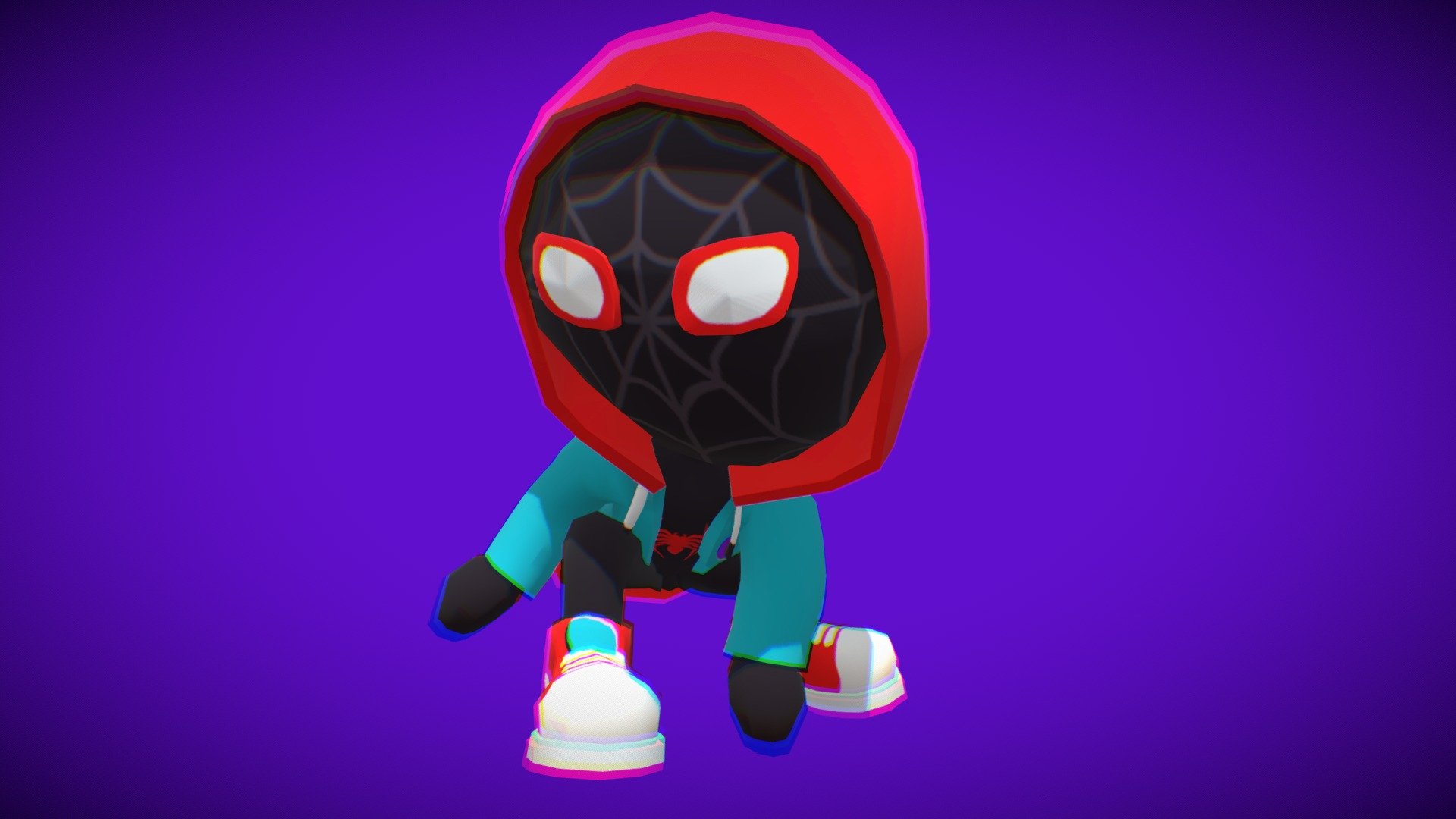My artwork inspired by the movie Spider-man: miles morales. Looking forward to hearing from everyone - Spider Man Miles - Cartoon - Download Free 3D model by NguyenVuDuc (@nguyenvuduc2000) 3d model