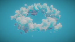 Cloud Ring volumetric, blender, gameasset, animated