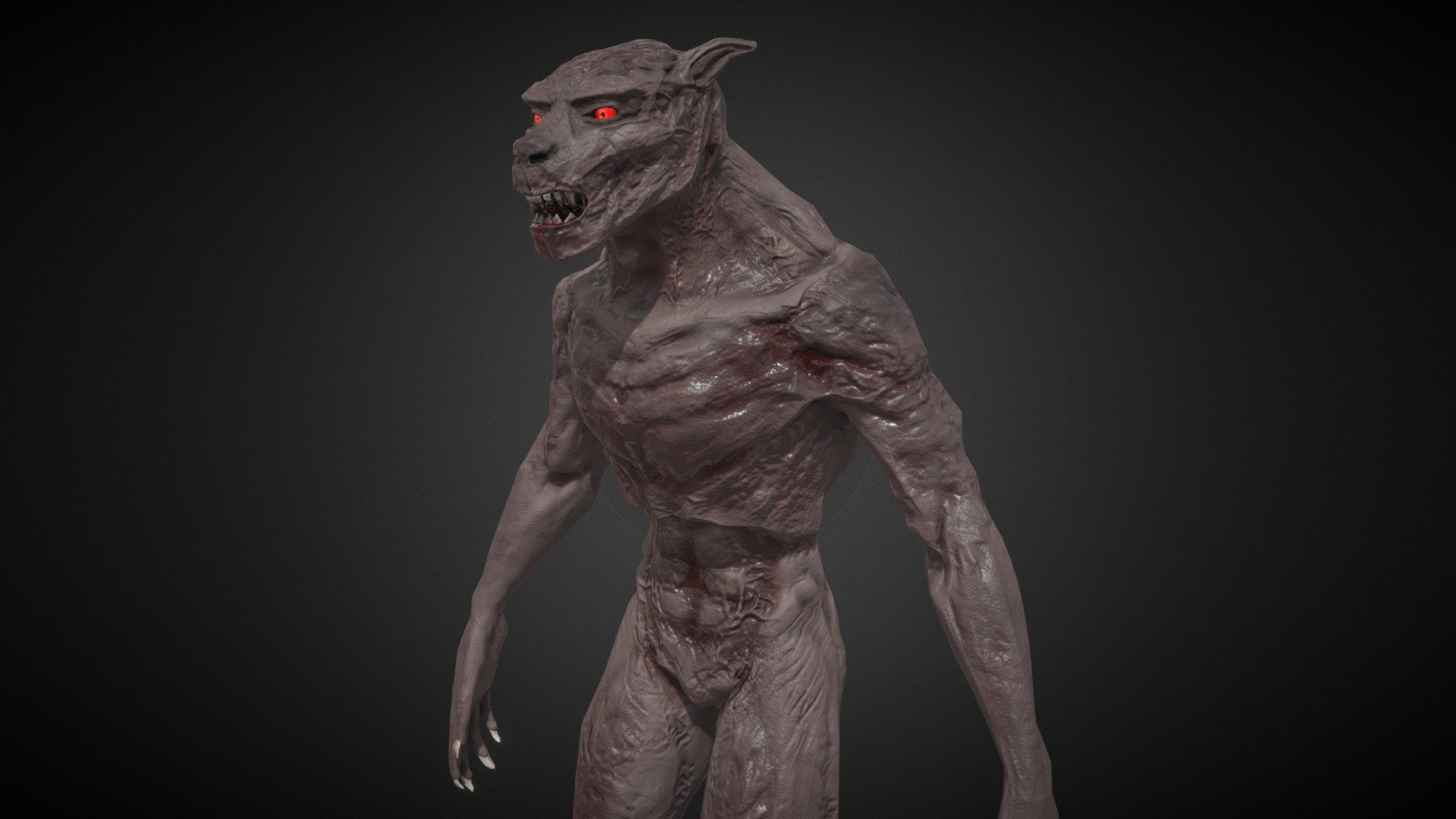 Werewolf Burned - Buy Royalty Free 3D model by Marcin.Kwiatkowski 3d model