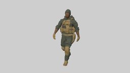 Walking-31frames armor, anatomy, warrior, figure, army