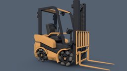 Electric Forklift with Mecanum Wheels