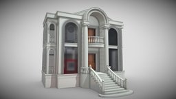 Classical Building 03 3D model rome, object, modern, ancient, stairs, vray, exterior, architect, unreal, build, classic, obj, ready, window, arabic, easy, fbx, arab, realistic, old, real, facade, baroque, modeling, unity, unity3d, architecture, asset, game, 3d, low, poly, model, design, building, concept, interior, modular, door, "environment", "enine"