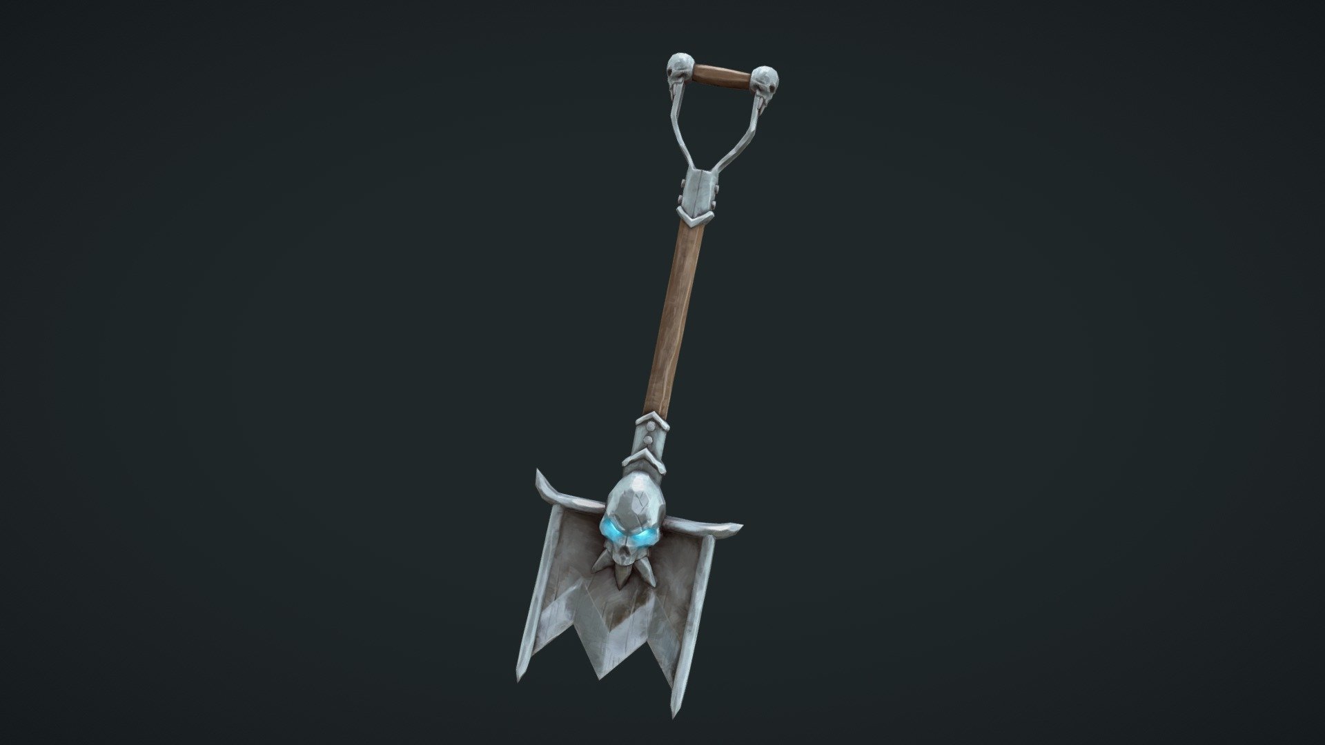 From the first time I got this quest item in booty bay (https://classic.wowhead.com/item=4128/silver-spade) in world of warcraft I thought they did the model dirty when compared to the epic icon for this mace. So I decided to do the re-imaginening of model I think it deserves 3d model