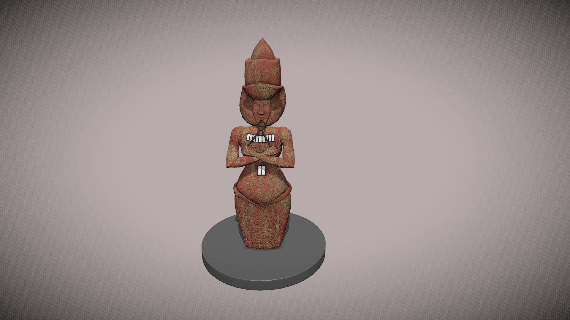 My submission for the anicent artifacts modeling challenge. My model is based of the Egyptian ruler, Akhenaten. First time modeling something close to a person 3d model