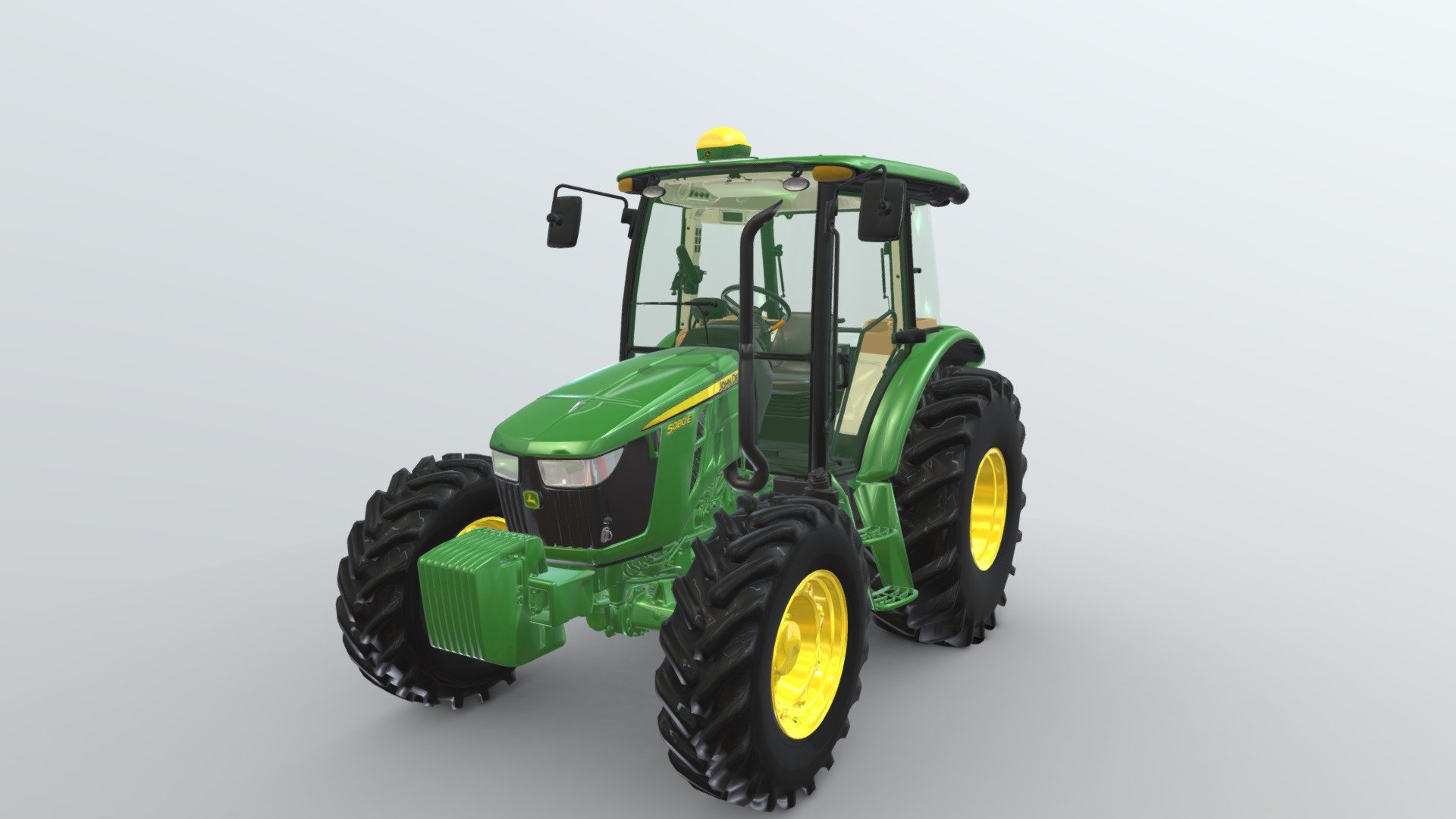 Modelling for Real Time Visualization - Tractor 5080E - 3D model by samurai81 (@renatofujie) 3d model