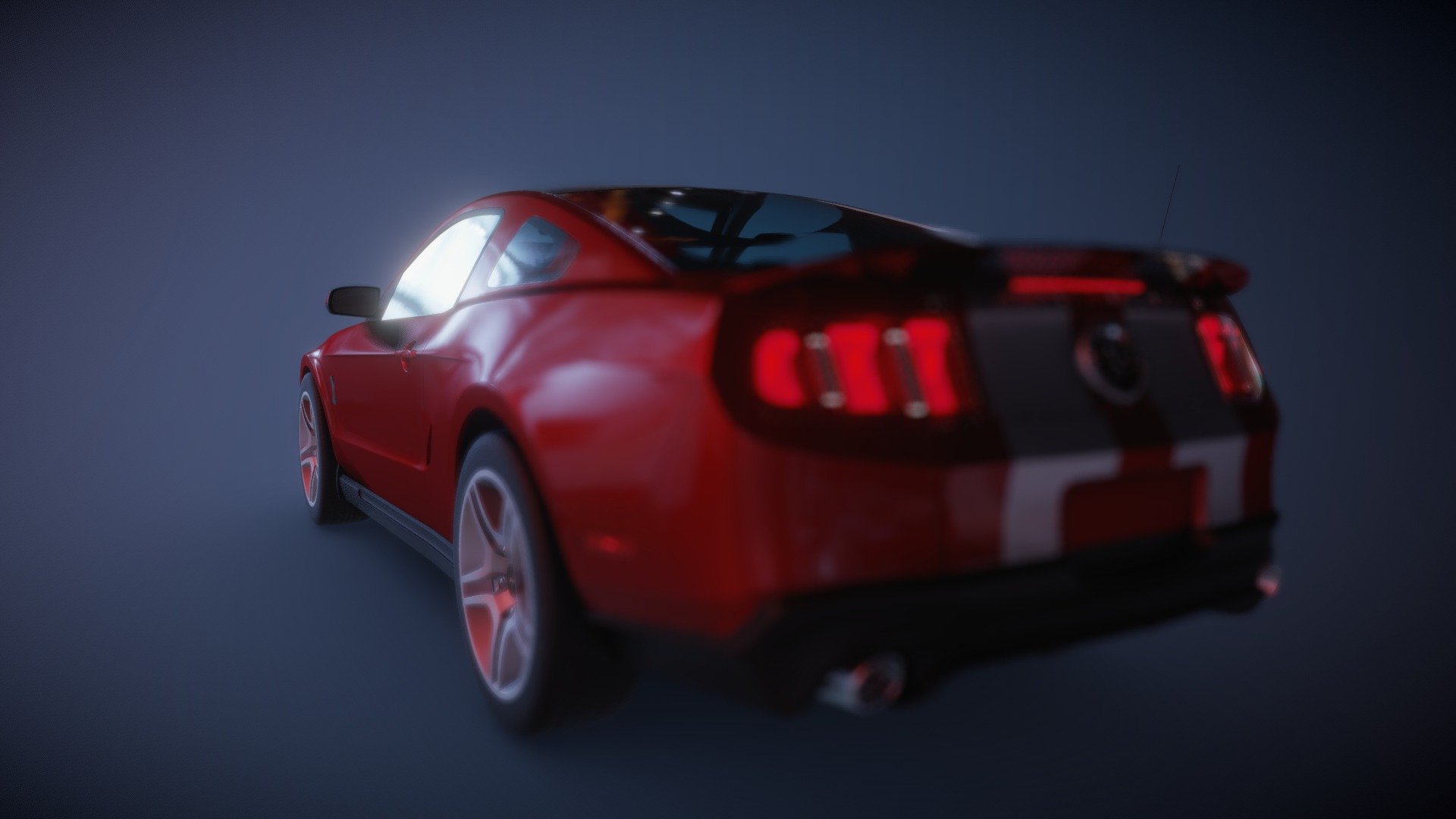 A high poly muscle car that took too long to finish 3d model