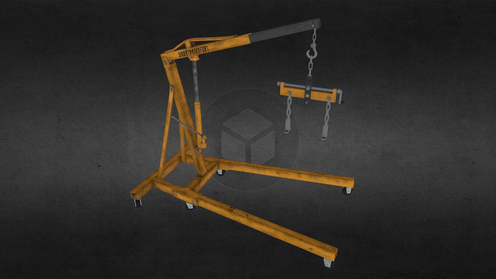Engine Hoist game ready model for a personal project 3d model