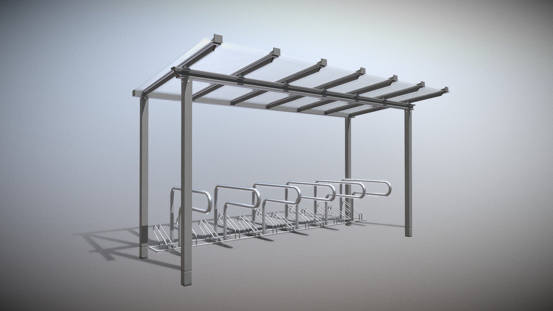 Here is bike stand 1.




version 8 

with glass roof

width 4800mm






created with the modulare bike stand construction kit



Modeled and textured by 3DHaupt in Blender-3D - Bicycle Stand [1] Version [8] Glass Roof 4800mm - Buy Royalty Free 3D model by VIS-All-3D (@VIS-All) 3d model