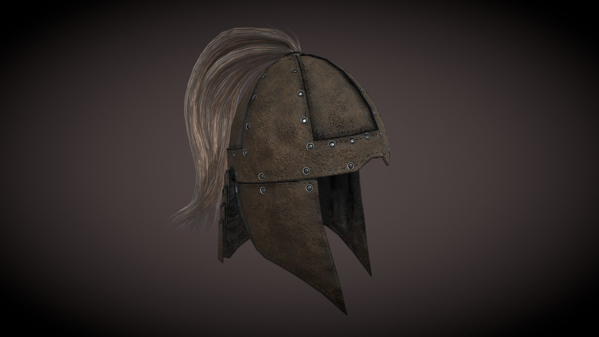 Created in blender using CC3 default male form. 
Hair was created with Hairtool - Medieval Leather Helmet - Buy Royalty Free 3D model by wolfgar74 3d model