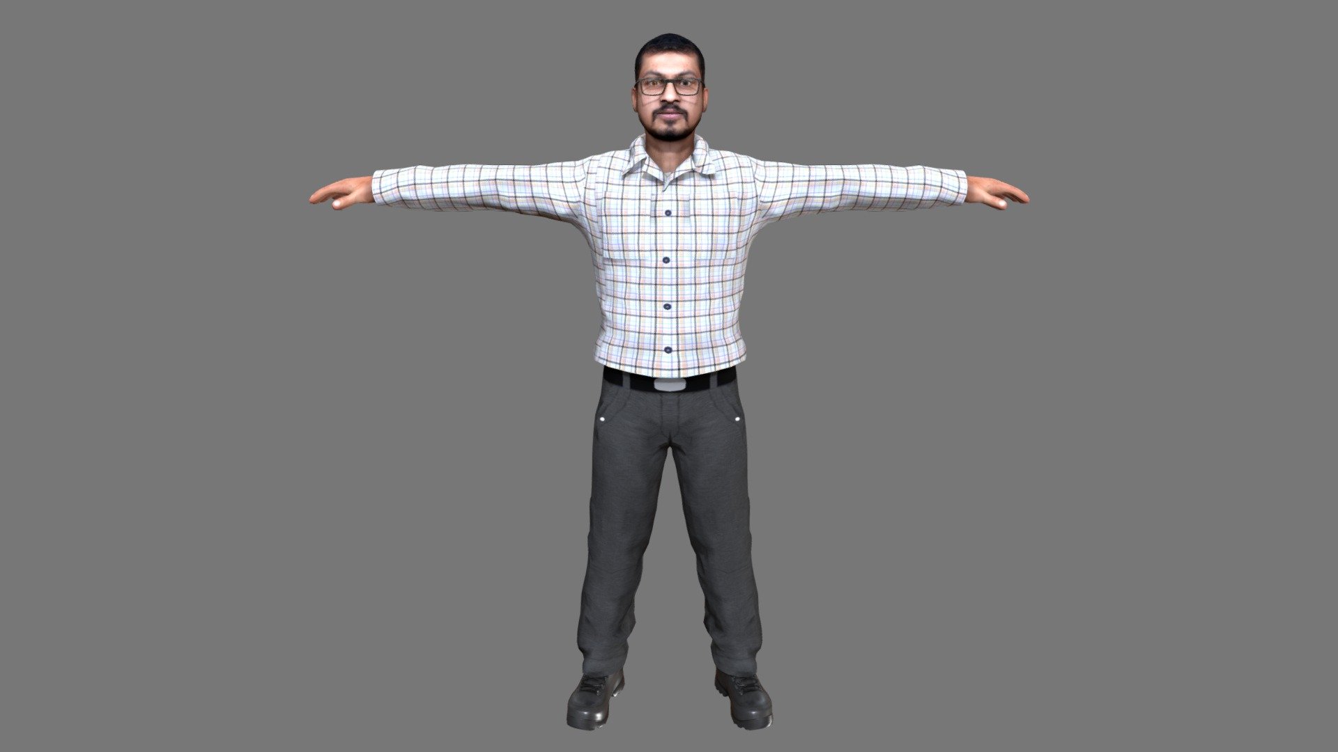 RIGGED MALE CHARACTER RIGGED MAYA FILE 3d model