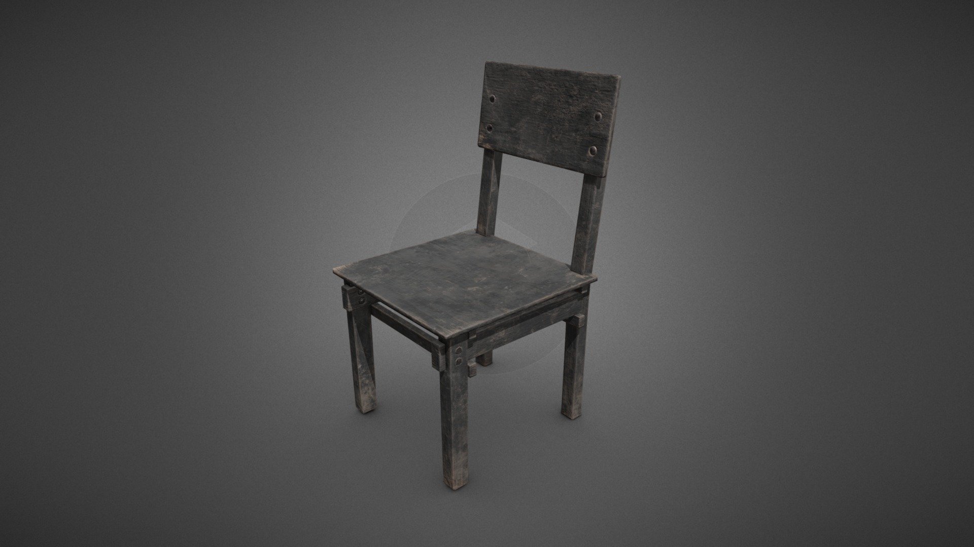 Game-ready model of an old wooden chair (Low-Poly).

TEXTURES

High resolution PBR Metal/Roughness textures are provided in the additional files.

Texture size: 2048 x 2048
Texture format: PNG 8 bit (uncompressed)




Base Color (Diffuse)

Metallic

Roughness

Height

Normal 

Ambient Occlusion

This asset is part of our Hangar collection - Old Chair - Buy Royalty Free 3D model by Ringtail Studios (@ringtail) 3d model