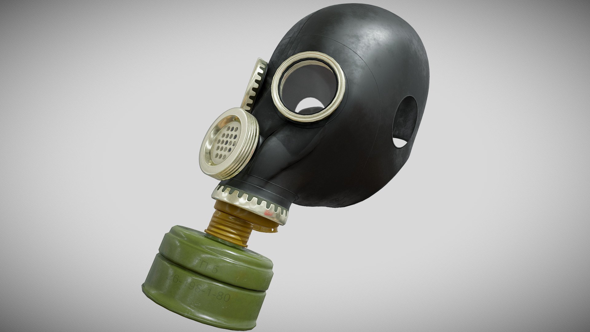 Gas mask model gp 5m.Made in a blender.(last modified - March 9, 2023) - Gas Mask GP-5 M - 3D model by Ya (@Yarik16) 3d model