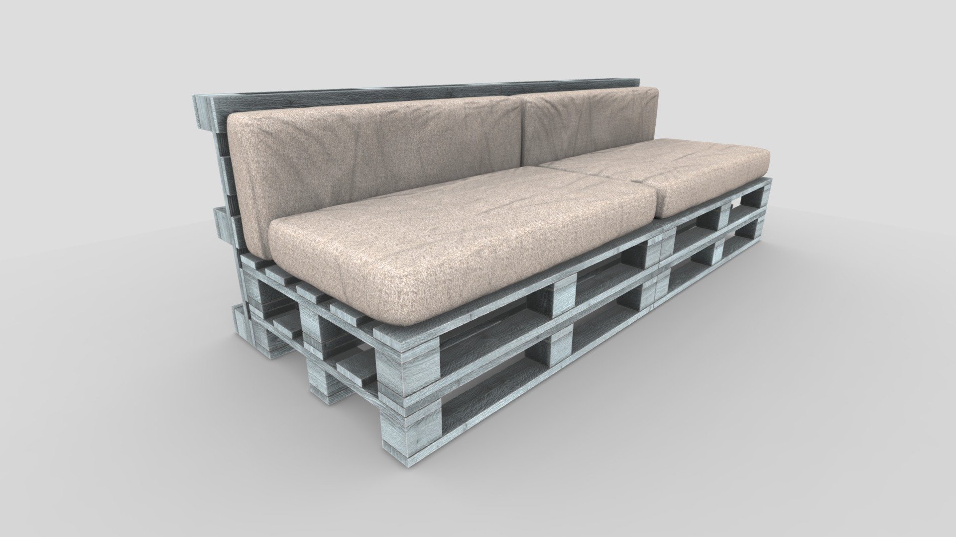 Pallet garden sofa - Pallet garden sofa - Buy Royalty Free 3D model by VRA (@architect47) 3d model