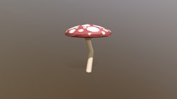 Red Mushroom mushroom, fungus, fungi, mario_mushroom, mushroom-house, mushroom_kingdom, spores, mushroom_spores, red_mushroom, cute_mushroom