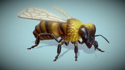 Stylized worker bee insect, for, beer, worker, sale, mellifera, apis, asset, game, gameasset, female, animal