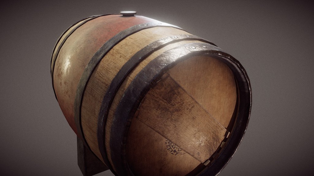 Another asset done for the fast asset creation assignment. Today the theme was barrel. It took about 7 hours with tons of unnecessary technical issues. Great for practice!

-Modelled in Maya 2016, Baked and textured in Substance Painter - Wine Barrel - 3D model by adambrumbrum 3d model
