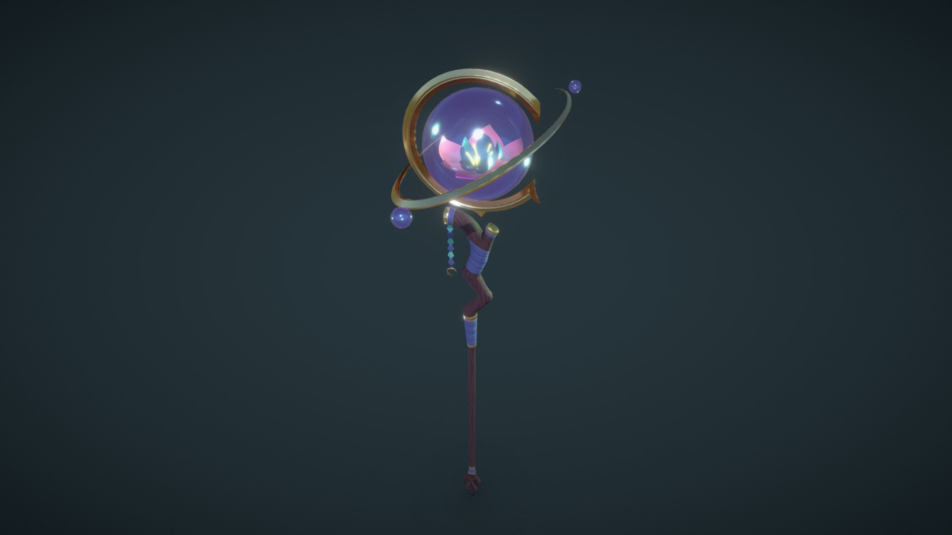 Spirit blossom Soraka staff based from Pd &amp; Wolf concept : https://twitter.com/Pdwolf_0925/status/1293026968040960000
Modelled in 3Ds Max and textured in Substance Painter - Spirit blossom Soraka staff - Download Free 3D model by Nila (@nila_3d) 3d model