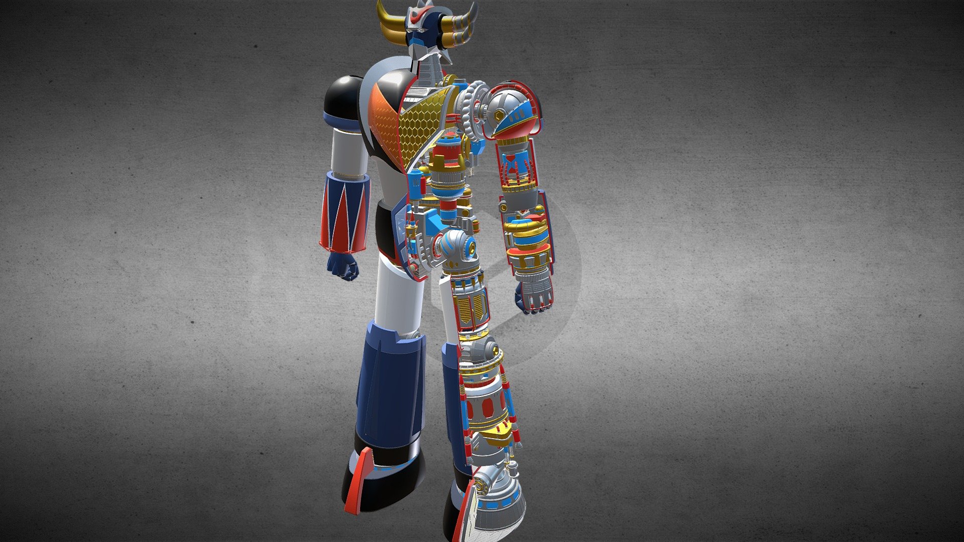 Modelled with Sketchup - Grendizer Cutaway - 3D model by COSEDIMARCO 3d model