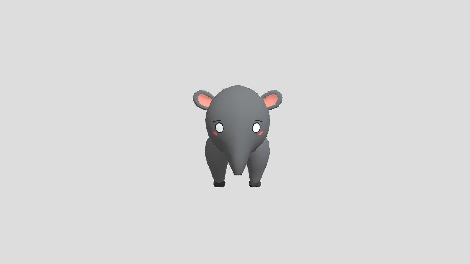 Cute tapir for your game, she is ready to conquer your gaming world and win the hearts of the players with her cuteness.

15 animations,
more than 15 variations of emotions - Cute low-poly tapir - 3D model by Karin (@KarinLunga) 3d model