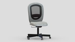 IKEA FLINTAN Chair office, scene, room, modern, storage, sofa, set, work, desk, generic, accessories, equipment, collection, business, furniture, table, vr, ergonomic, ar, seating, workstation, meeting, stationery, lexon, asset, game, 3d, chair, low, poly, home, interior