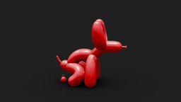 Pooping Balloon Sausage Dog stl, room, modern, minimal, cute, dog, toy, figure, fun, pet, balloon, pop, craft, whimsical, table, unique, gift, living, inflatable, decor, 3dprinting, artistic, hilarious, homedecor, sausage, pooping, comical, homedesign, inflat, 3dprint, art, home, animal, decoration, abstract, noai, decorideas, balloonpooch, puppoop, "inflatapet", "airsausage", "peintable"