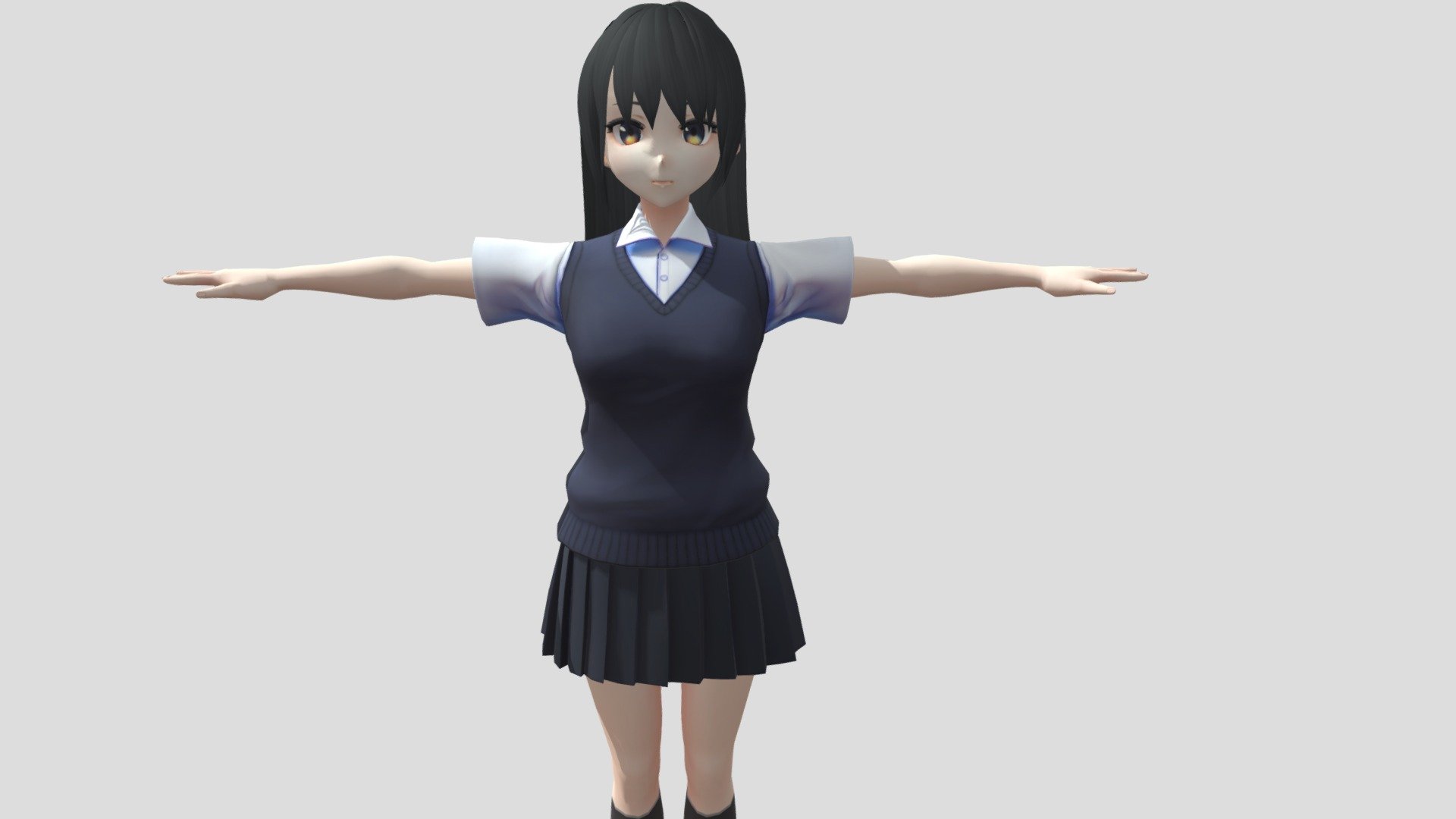 Model picture

Model preview



This character model belongs to Japanese anime style, all models has been converted into fbx file using blender, users can add their favorite animations on mixamo website, then apply to unity versions above 2019



Character : Arisa

Polycount :

Verts:16592

Tris:23081

Fifteen textures for the character



This package contains VRM files, which can make the character module more refined, please refer to the manual for details



▶Commercial use allowed

▶Forbid secondary sales



Welcome add my website to credit :

Sketchfab

Pixiv

VRoidHub
 - 【Anime Character】Arisa (Free / Unity 3D) - Download Free 3D model by 3D動漫風角色屋 / 3D Anime Character Store (@alex94i60) 3d model