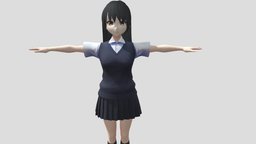 【Anime Character】Arisa (Free / Unity 3D)