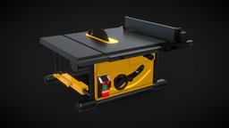 Table Saw saw, motor, tools, equipment, table, cut, chainsaw, worker, metal, tool, machine, cutting, dewalt, weapon, axe, wood, hand, industrial, steel
