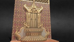 The Lion Throne throne, lion, myanmar, 3dsmax, modelling, burmese, paling, thihathana