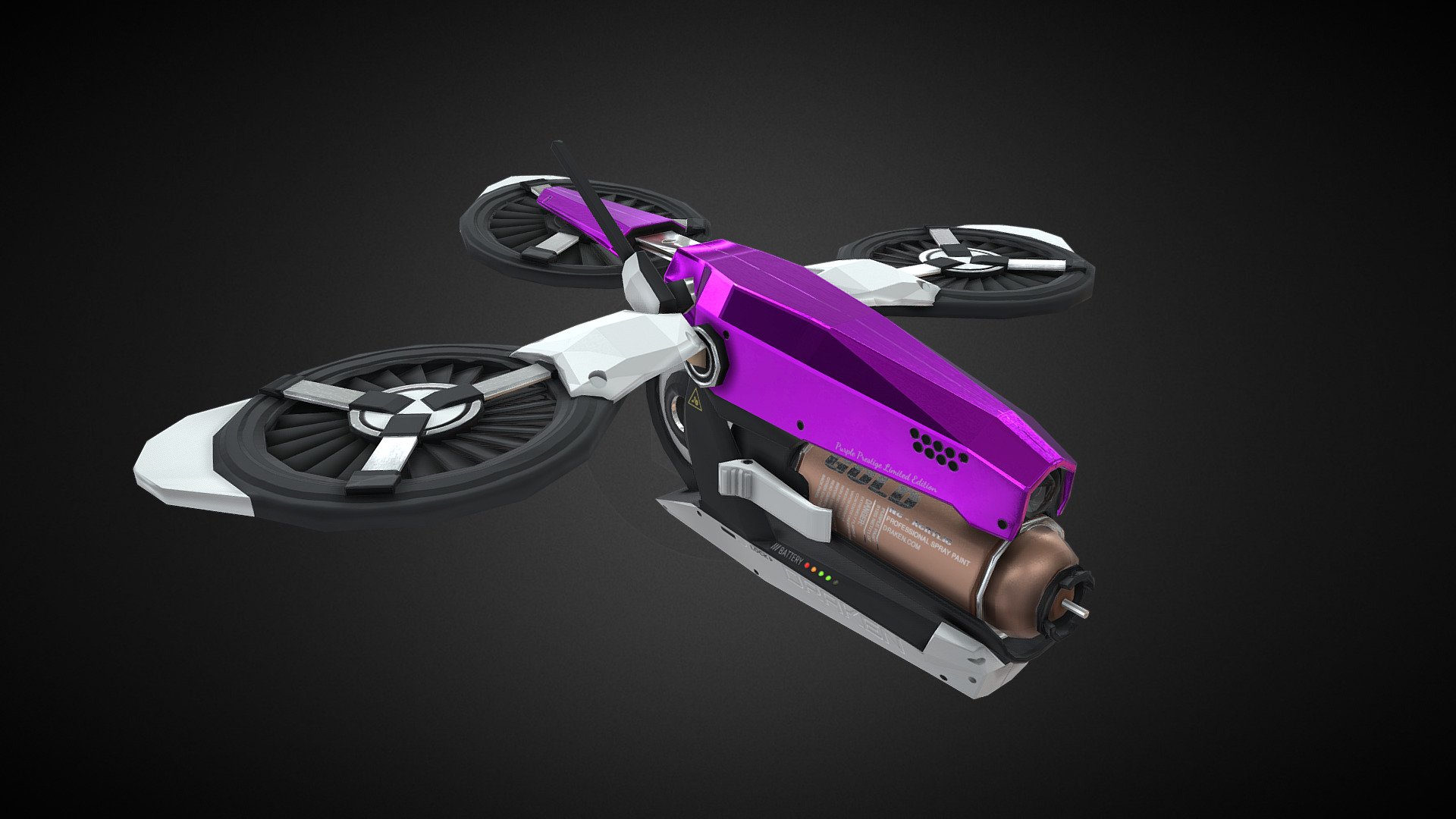 A Game ready Spray paint drone with a Prestigeous &ldquo;limited