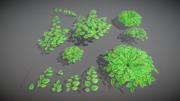 Hornbeam Branches (Low-Poly) tree, green, plant, branches, detail, leaf, branch, vis-all-3d, 3dhaupt, software-service-john-gmbh, low-poly, hornbeam-leaves