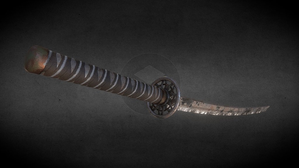 A post apocalyptic salvaged katana, recovered from an old replica blade along with a fashoned handle (Tsuba) with crude leather wrapping.

Modelled in maya and textured in substance - Salvaged katana - 3D model by Glennosaurus (@ghilby) 3d model