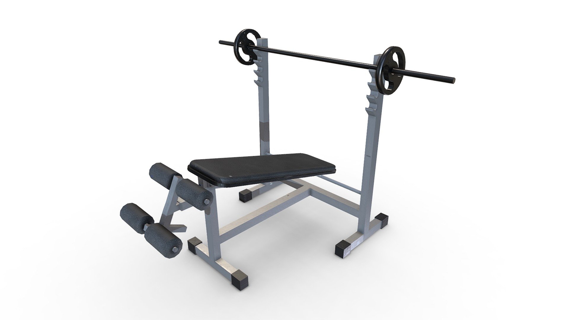 Features:


Low poly.
Ready for games.
Ready for animations.
Optimized.
Separated and nomed parts.
Easy to modify.
All textures includeds and materials applieds.
All formats tested and working.
Textures PBR 2048x2048.
 - Declined Bench Press - Buy Royalty Free 3D model by Elvair Lima (@elvair) 3d model