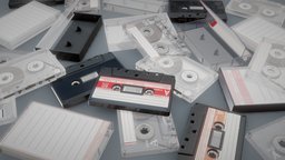 Cassette Tape Collection music, tape, device, case, vintage, retro, jazz, unreal, realtime, electronics, player, 80s, metal, recorder, realism, beat, cassette, rap, ue4, unrealengine, 90s, hiphop, unity5, lods, unity, unity3d, asset, game, pbr, gameasset, rock, gameready, hdrp, unityhdrp, ue5