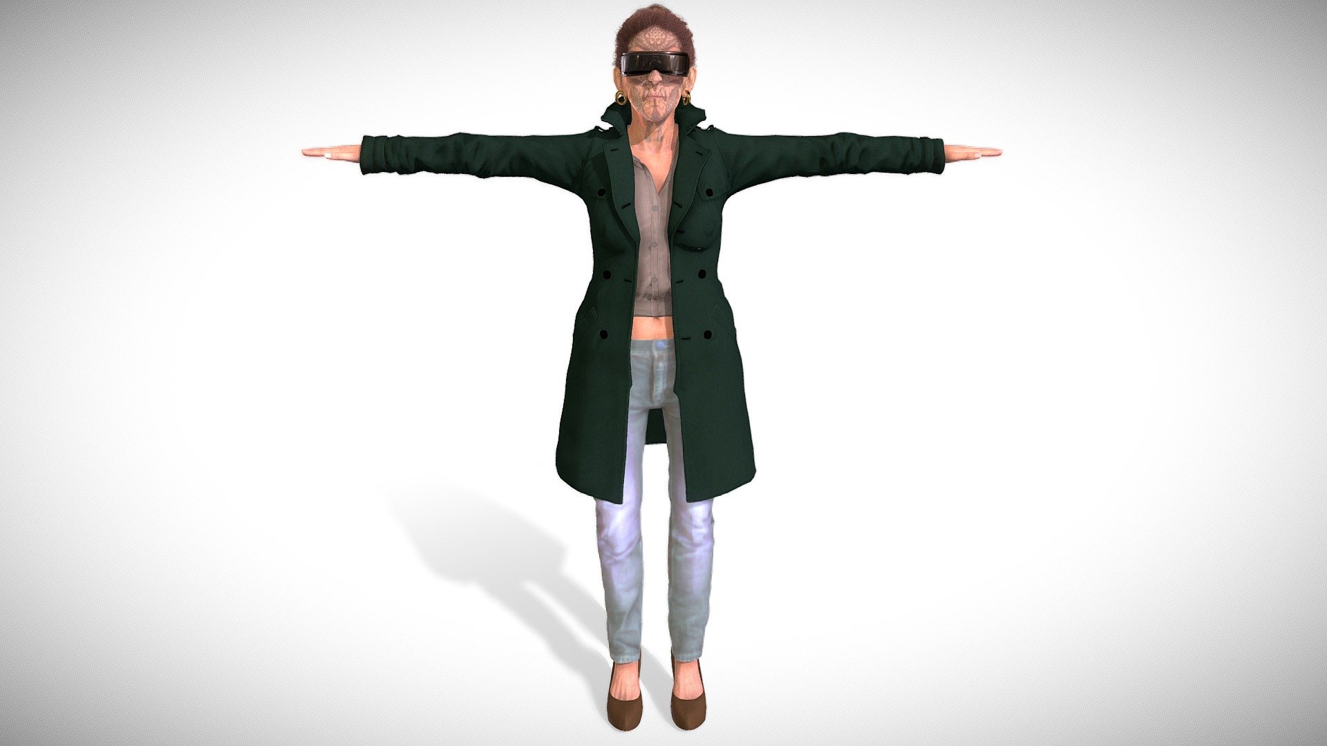 Short Story:

A relentless bounty hunter with exceptional shooting skills, Betty became a bounty hunter to make a living after growing up in a tough environment.

Product description:




T-pose

Game ready

low poly

Rigged character

Facial Blendshapes

Full Clothed

Realistic hair

FBX embedded textures

www.luciddreamsvisuals.com.ar - tattooed Woman Bounty Hunter - Rig & blendshapes - Buy Royalty Free 3D model by Lucid Dreams (@vjluciddreams) 3d model