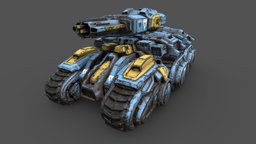 StarCraft Siege Tank Tribute starcraft, tank, scifimodels, substance, painter, 3dsmax, scifi, sci-fi