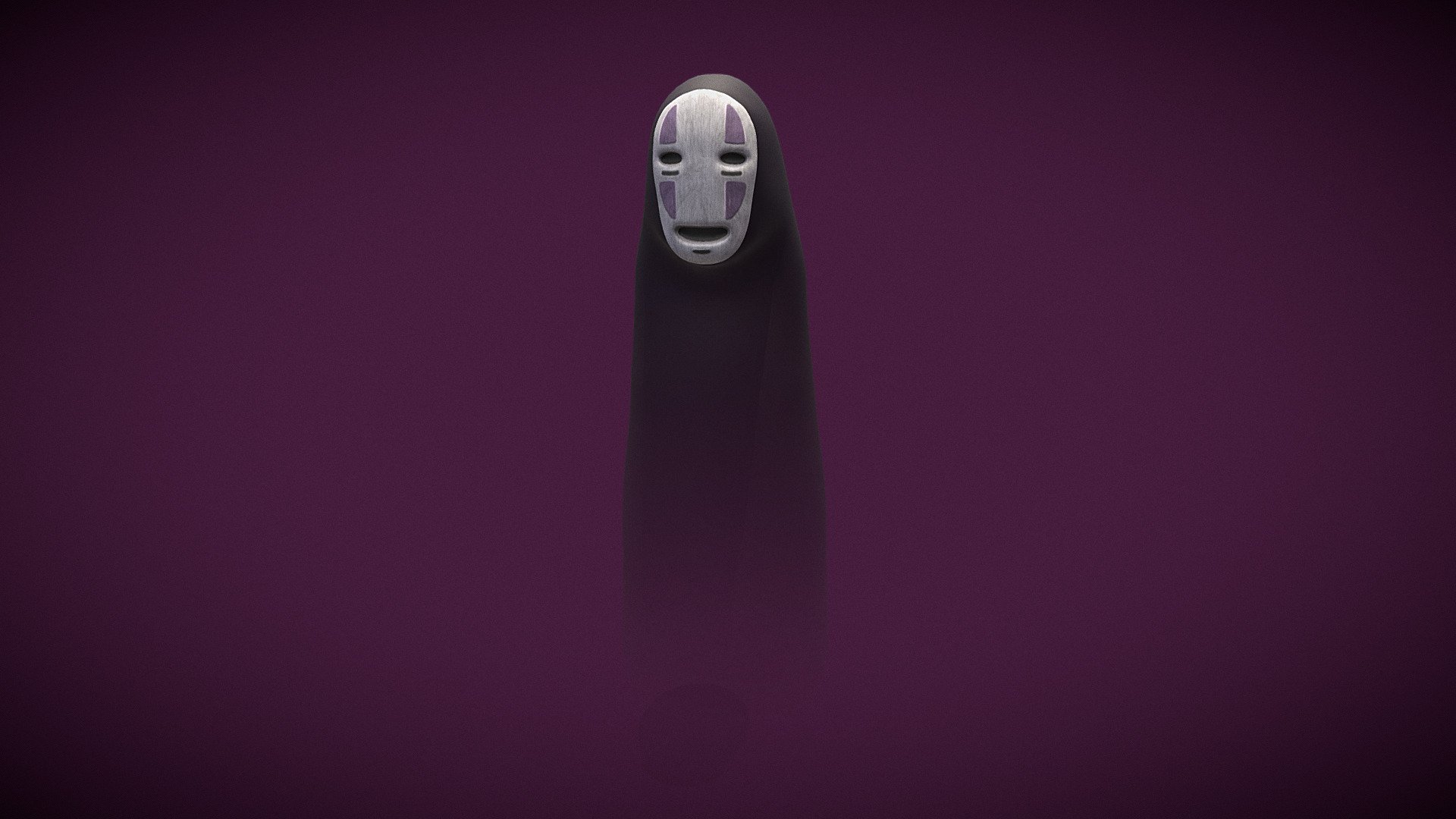 El viaje de Chihiro - sin cara, no face, kaonashi - 3D model by ivan alarcon (@capivan) 3d model