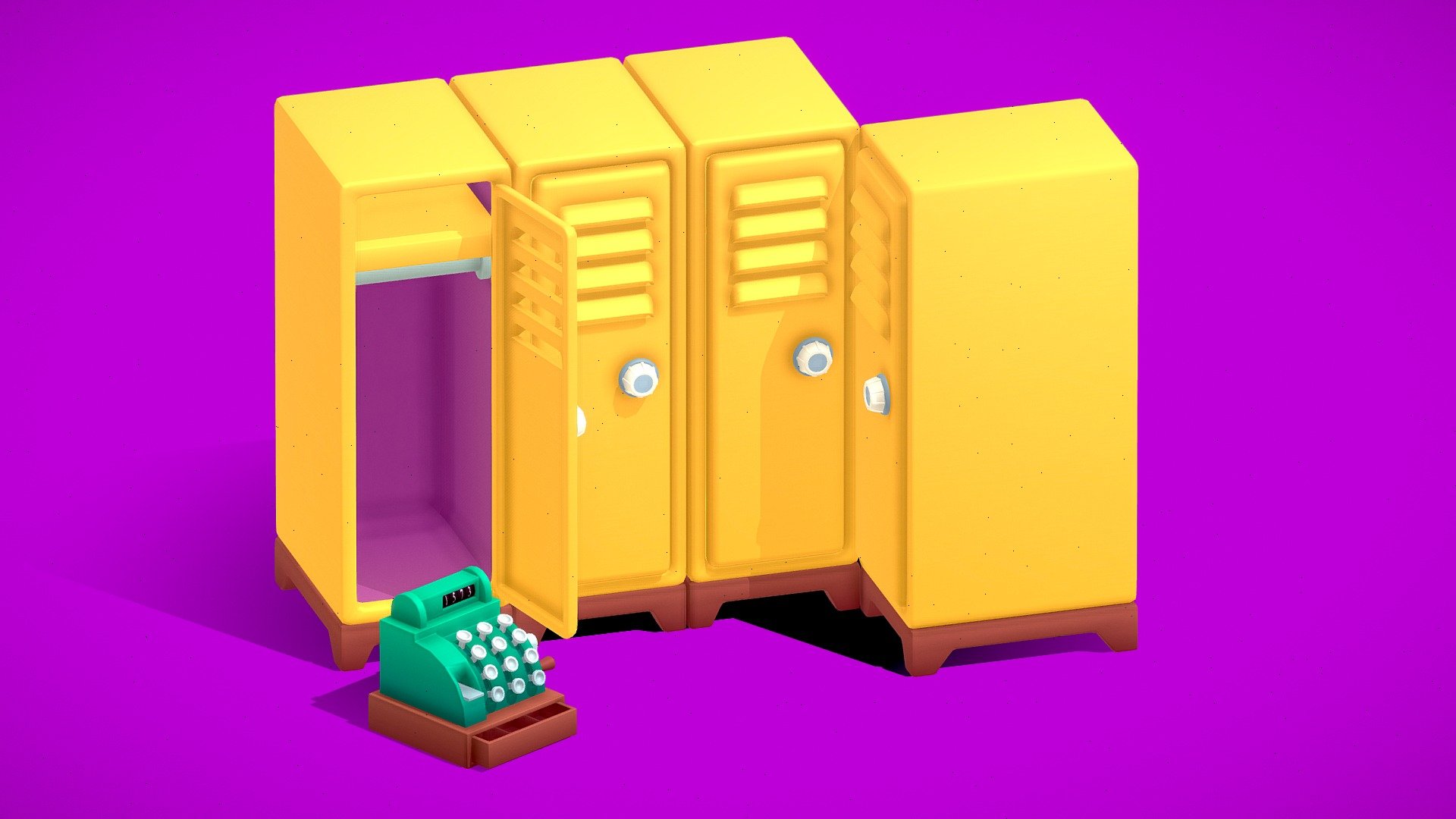School-Cabinet - 3D model by Look Games (@mustafakasap0) 3d model